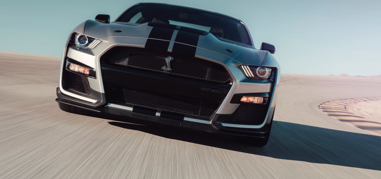Ford Mustang Shelby GT500 (2019) vista frontale