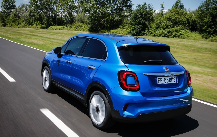 Fiat 500X vista posteriore