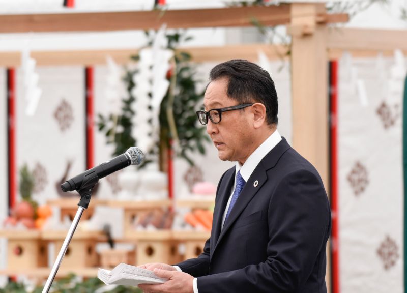 Presidente di Toyota Akio Toyoda Toyota Woven City 2021
