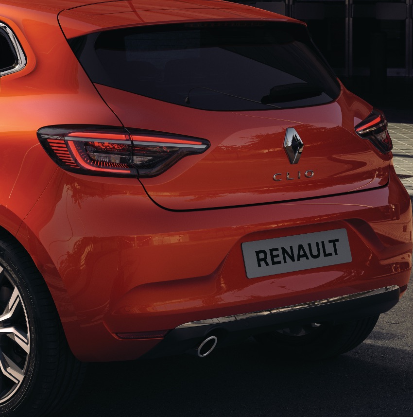 Renault Clio V generazione vista posteriore
