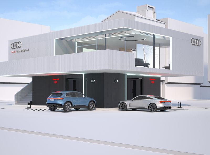 Audi stazioni di ricarica per auto elettriche
