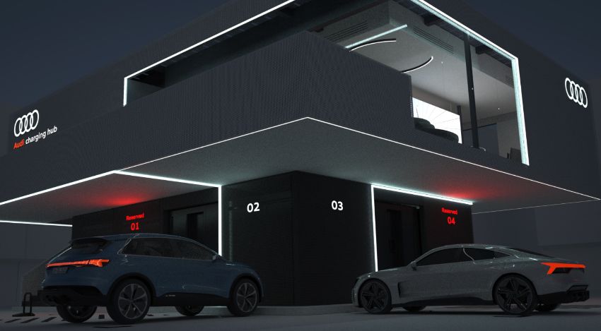 audi stazioni di ricarica per auto elettriche tempi 