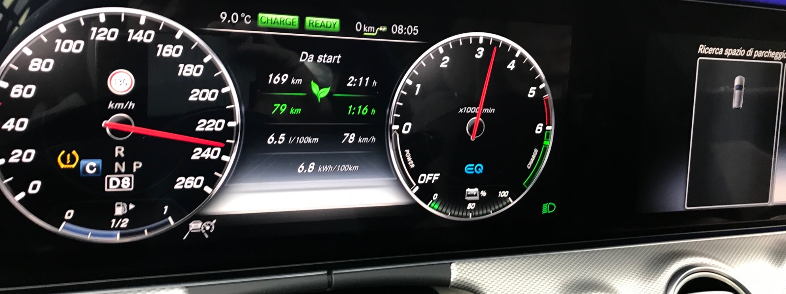 Mercedes e 300 de plug in velocità massima