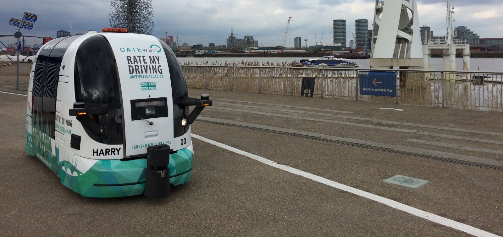 La carrozza senza cocchiere arriva a Londra: fa parte del progetto sperimentale Gateway.