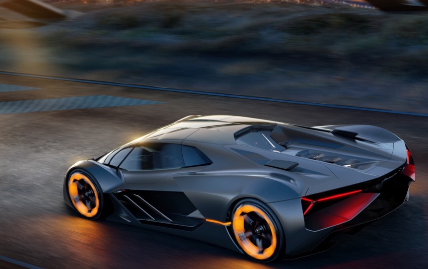 Lamborghini Terzo Millennio vista posteriore