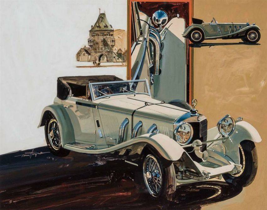 Brafa17 Berko Fine Paintings;T Hoyne;1929 Mercedes Benz SSK