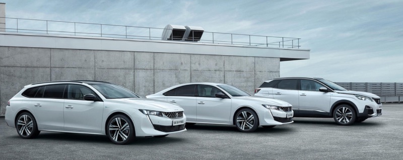 Peugeot gamma plug in hybrid 508 e 3008